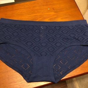 Blue Victoria’s Secret hip huggers panty